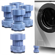 HOMIFLY Washing Machine Vibration Pads Stands with Anti-Slip Rubber (Blue-4 Pcs Set)