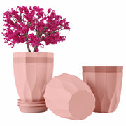 Set of 5 Plastic Flower Pots for Home & Garden (Aro)
