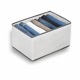 7-Slot Fabric Clothes Organizer for Wardrobe