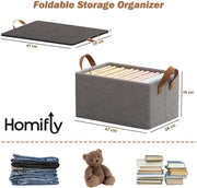 Fabric Wardrobe Organizer & Storage Boxes