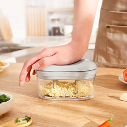 Vegetable Chopper with 4 Stainless Steel Blades