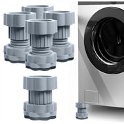 HOMIFLY Washing Machine Vibration Pads Stands with Anti-Slip Rubber (Grey-4 Pcs Set)