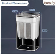 HOMIFLY Greek Yogurt & Curd Maker Hung Curd Strainer Box Perfect for Homemade Yogurt (1100ml)