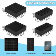 24-Compartment Wardrobe Organizer for Underwear