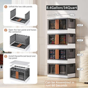 Double Door Plastic Storage Cupboard
