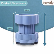 HOMIFLY Washing Machine Vibration Pads Stands with Anti-Slip Rubber (Blue-4 Pcs Set)