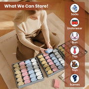 24-Compartment Wardrobe Organizer for Underwear