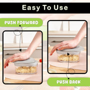 Vegetable Chopper with 4 Stainless Steel Blades