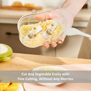 Vegetable Chopper with 4 Stainless Steel Blades