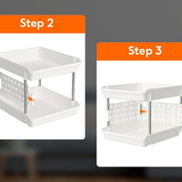 Homifly Multipurpose Plastic Storage Drawer Organizer|Shelves Storage for Office, kids Room and Pantry