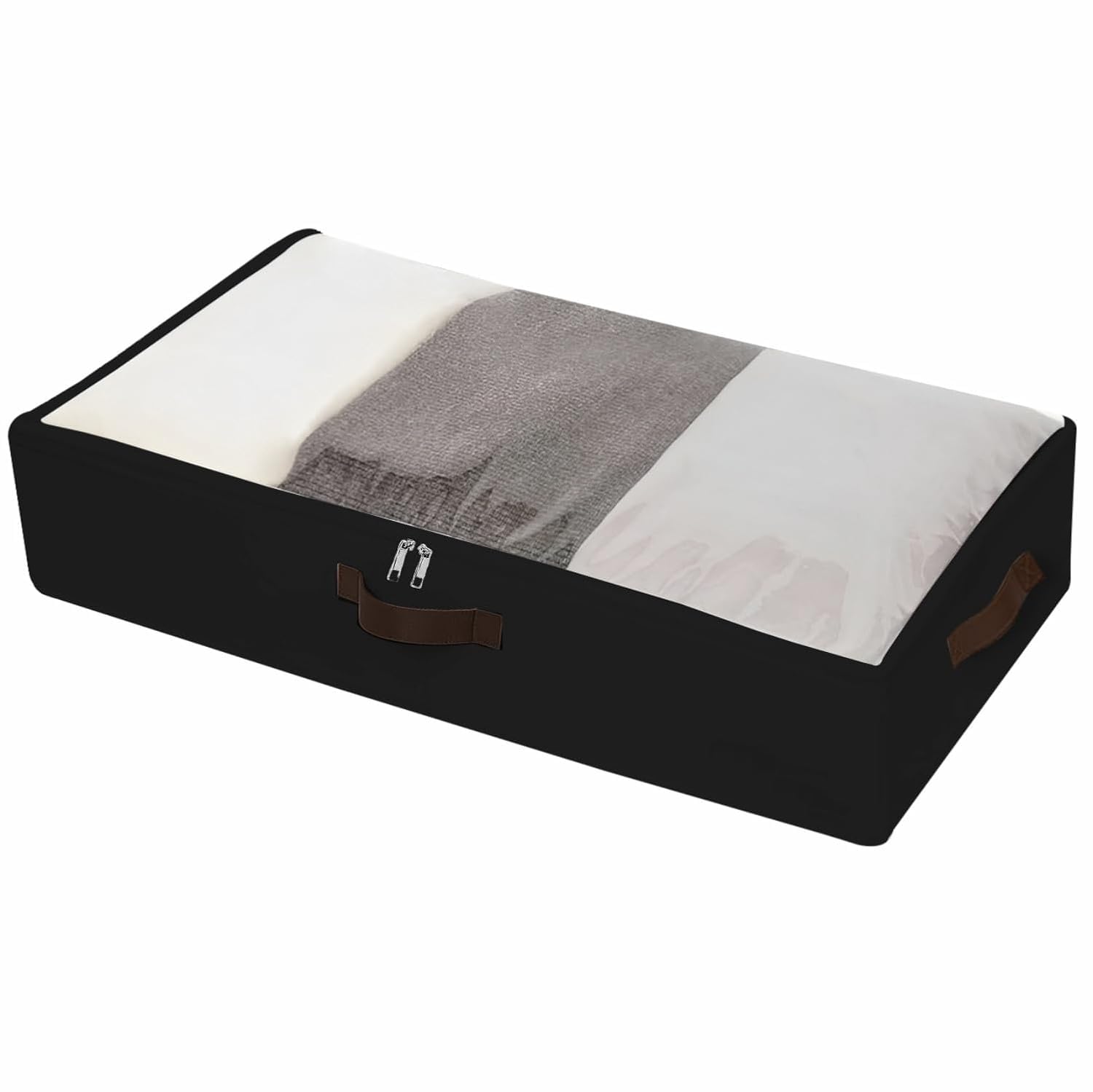 Non-Woven Cloths Storage Bag with Double-Open Lid