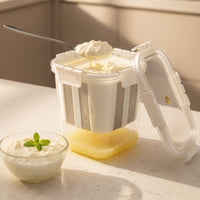 Homifly Hung Curd Maker & Greek Yogurt Strainer|BPA-Free Fine Mesh Strainer Box with Lid|Paneer & Cheese | Dahi Make