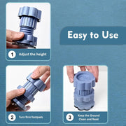 HOMIFLY Washing Machine Vibration Pads Stands with Anti-Slip Rubber (Blue-4 Pcs Set)