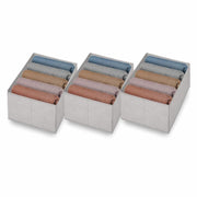 5-Slot Fabric Clothes Organizer for Wardrobe (Grey)