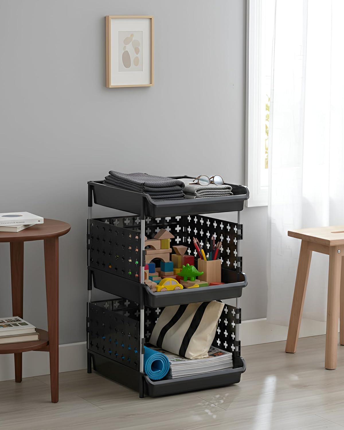 Homifly Multipurpose Plastic Storage Drawer Organizer|Shelves Storage for Office, kids Room and Pantry