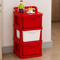 Homifly Plastic Drawer Organizer with Wheels/Modular Drawer Storage for Clothes/Toys Organizer for Kids Room