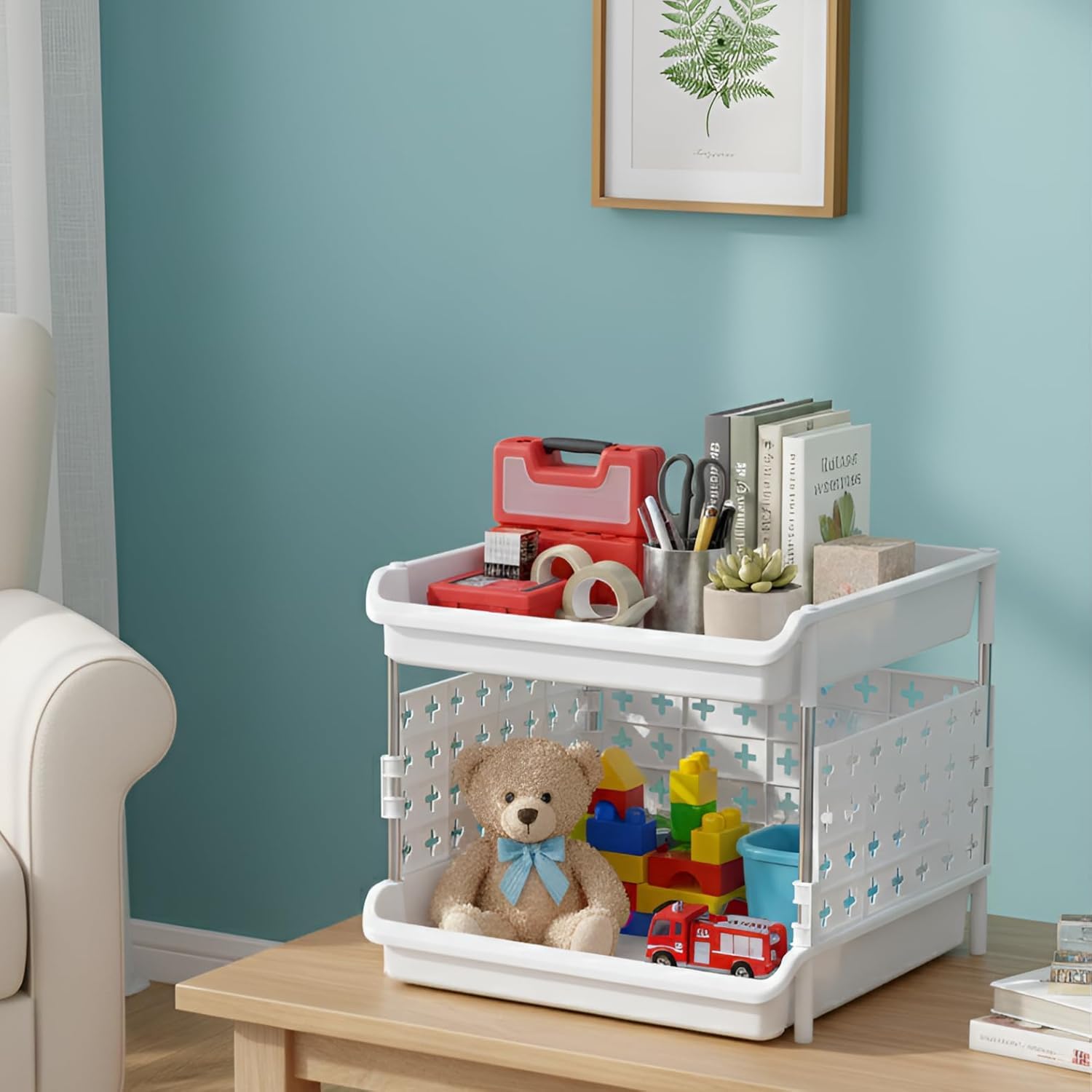Homifly Multipurpose Plastic Storage Drawer Organizer|Shelves Storage for Office, kids Room and Pantry