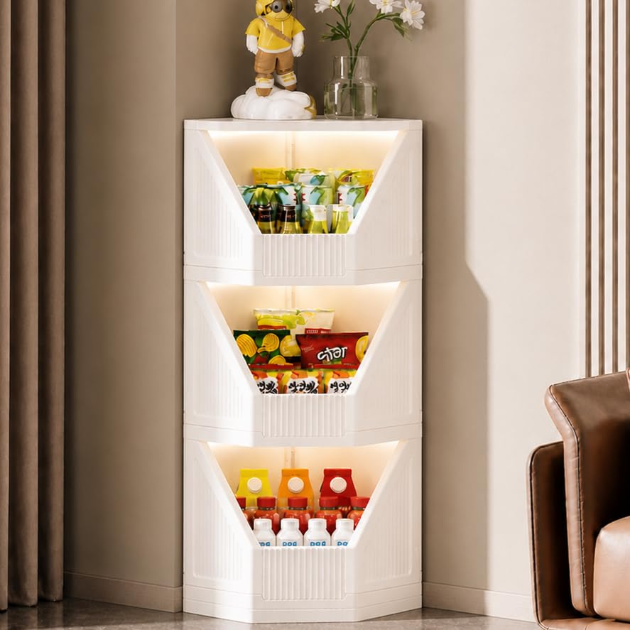 Foldable Corner Storage Cupboard