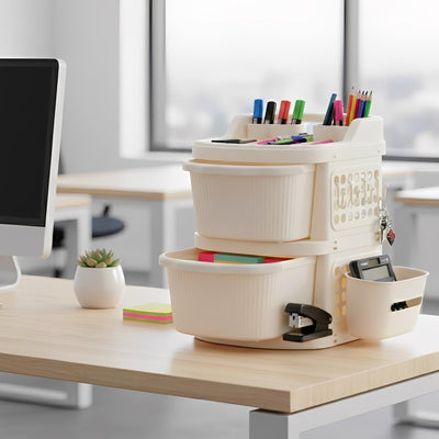 Plastic Storage Drawer Cabinet with Wheels