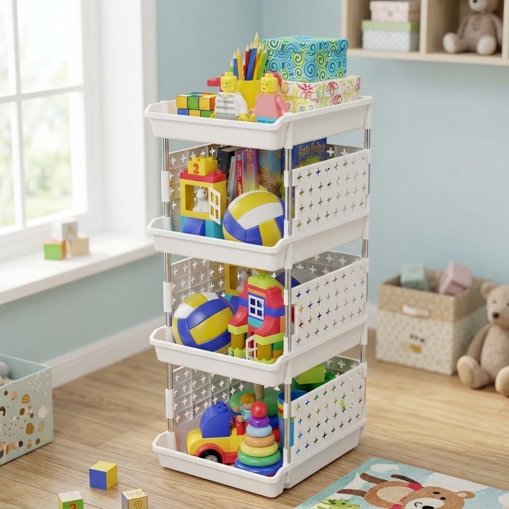 Homifly Multipurpose Plastic Storage Drawer Organizer|Shelves Storage for Office, kids Room and Pantry