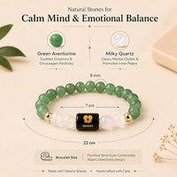 Gemini (मिथुन) - Zodiac Crystal Bracelet for Women & Men
