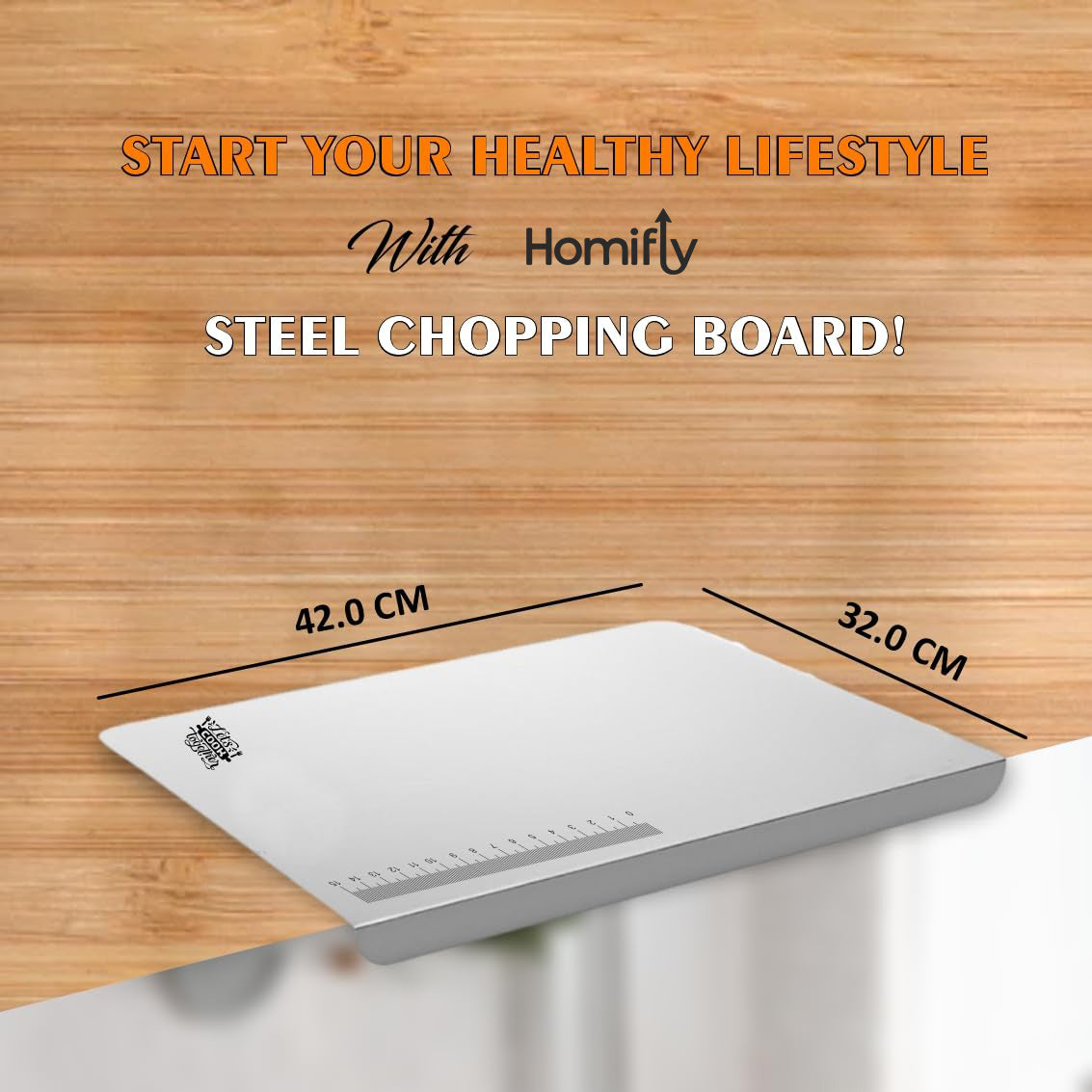 Extra Large Corner 304 Stainless Steel Chopping Board