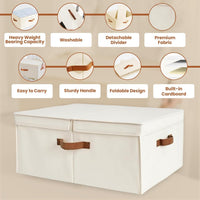 Non-Woven Cloths Storage Bag with Double-Open Lid