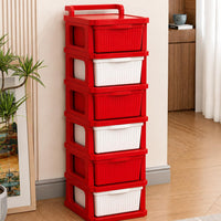 Homifly Plastic Drawer Organizer with Wheels/Modular Drawer Storage for Clothes/Toys Organizer for Kids Room