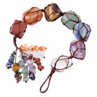 7 Chakra Car Ornaments/Reiki Healing Crystals Tassel
