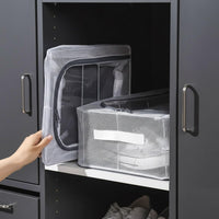 Foldable Shoe Storage organizer Box with Handle & Zippers