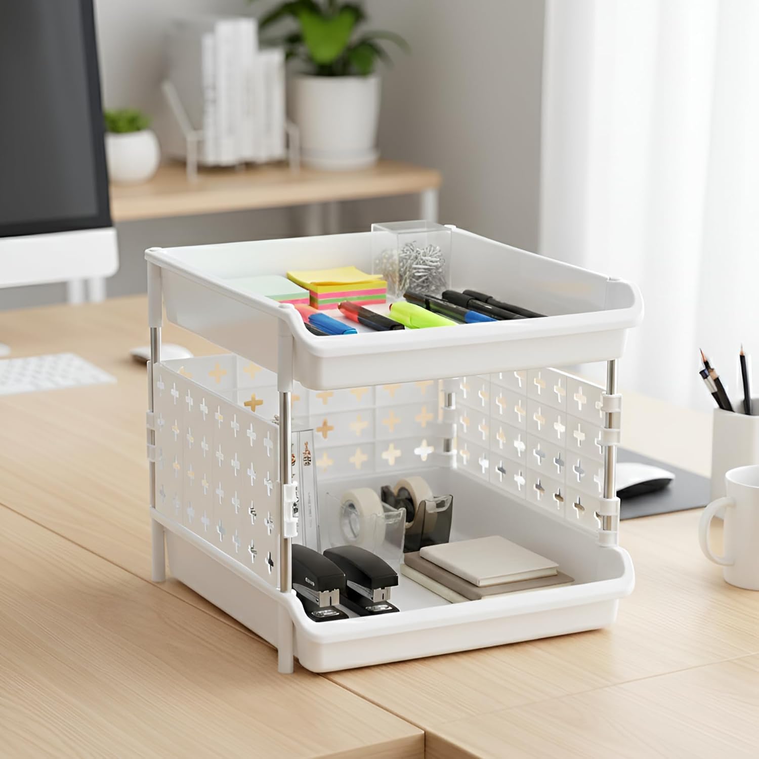 Homifly Multipurpose Plastic Storage Drawer Organizer|Shelves Storage for Office, kids Room and Pantry