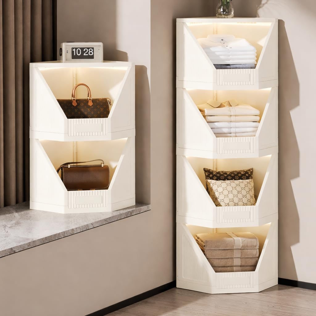 Foldable Corner Storage Cupboard