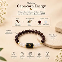 Capricorn (मकर) - Zodiac Crystal Bracelet for Women & Men