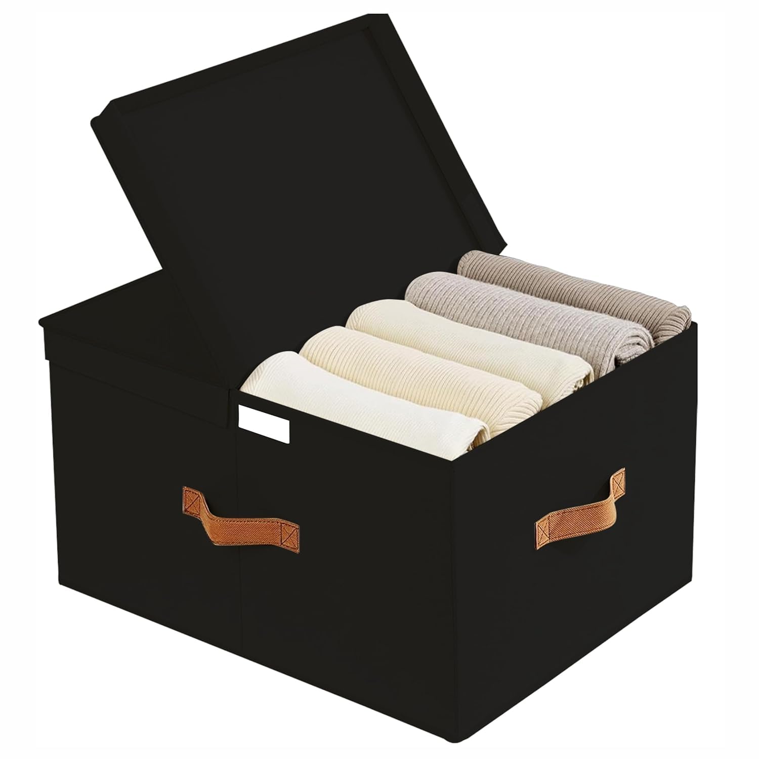 Non-Woven Cloths Storage Bag with Double-Open Lid