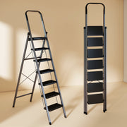 Compact Foldable Home Stepladder with Anti-Skid Steps
