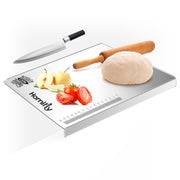 Homifly 304 Stainless Steel Chopping Board – Hygienic, Bacteria-Resistant, Rust-Proof, Odor-Free, Non-Slip Base, Easy-Clean