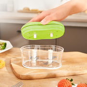 Vegetable Chopper with 4 Stainless Steel Blades
