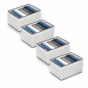 7-Slot Fabric Clothes Organizer for Wardrobe