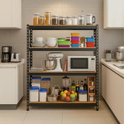 HOMIFLY 5-Tier Extra Large Metal Shelf Rack/72x36x12 InchAdjustable Boltless Shelving Unit/Heavy Duty Display Rack Organizer for Garage/Kitchen/Warehouse/Tool-Free Assembly and Rust-Resistant