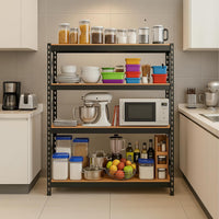 HOMIFLY Extra Large Metal Shelf Rack|Adjustable Boltless Shelving Unit|Heavy Duty Display Rack Organizer for Garage|Tool-Free Assembly and Rust-Resistant