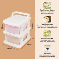 Rolling Drawer Storage Organizer