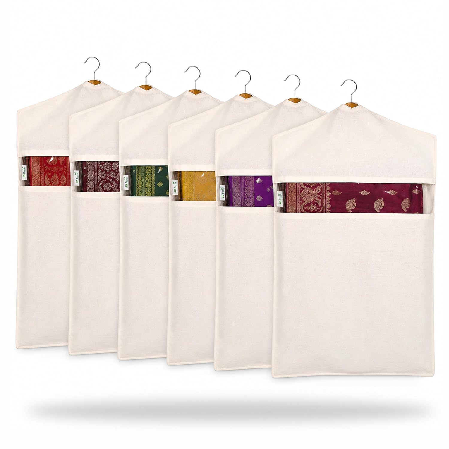 Hanging Cotton Saree Covers With Zip