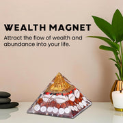 JD FRESH Laxmi Pyramid/Rudraksha/Kodi/Gomati Chakra/Shree Yantra/Pooja Pyramid Vastu for Home for Good Luck/Money & Wealth/Spiritual Gift/Showpiece for Living Room/Home Décor