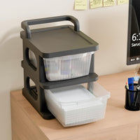 Homifly Plastic Drawer Organizer with Wheels/Modular Drawer Storage for Clothes/Toys Organizer for Kids Room