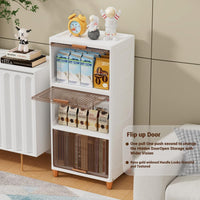 Homifly X-Large Foldable Cupboard for Storage/Multipurpose Storage Organizer/Closet for Bedroom/Living Room/Kitchen (Transparent & White)