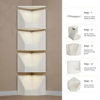 Foldable Corner Storage Cupboard