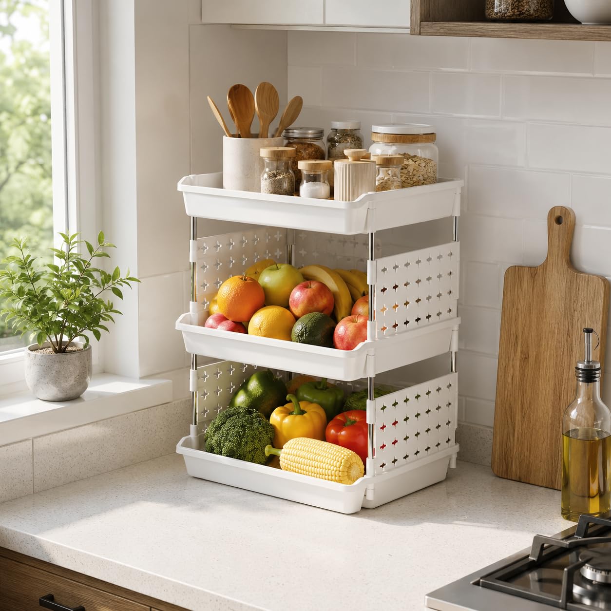Homifly Multipurpose Plastic Storage Drawer Organizer|Shelves Storage for Office, kids Room and Pantry