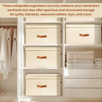 Non-Woven Cloths Storage Bag with Double-Open Lid