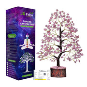 JD FRESH 200 Beds 7 Chakras Crystal Tree/Gemstone Feng Shui Tree for Good Luck/Positive Energy and Meditation Spiritual for Good Luck/Handmade Showpiece for Home Décor/Living Room/Office and Gifting