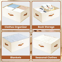 Non-Woven Cloths Storage Bag with Double-Open Lid